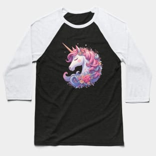 Cute Unicorn Baseball T-Shirt